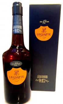 Calvados Pay d'Auge 12 Jahre "Lecompte" 